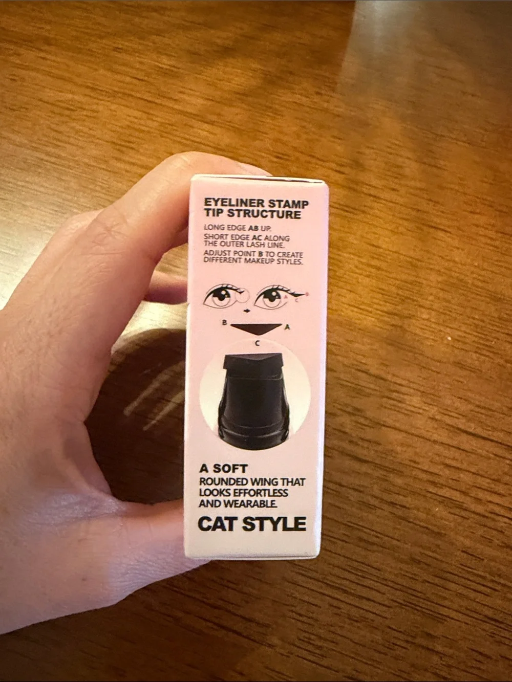 Pudaier Eyeliner Stamp & Blotting Papers in deep brown